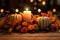 Festive Thanksgiving table centerpiece with