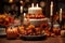 Festive Thanksgiving table centerpiece with