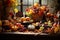 Festive Thanksgiving table setting with a
