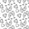 Festive theme, seamless background. Champagne glasses, hearts, diamonds . Vector Pattern for fabric, wrapping paper