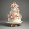 Festive three tier wedding cake. Creative dessert concept. Generative AI