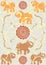 Festive typical indian elephant background