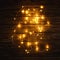 Festive warm white luminous led wire garland