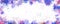 Festive watercolor background with purple and blue blurred spots and splashes similar to confetti. Space for text.