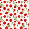 Festive watercolor poppies seamless pattern. hand painted poppy flowers and green leaf on white background. Remembrance day, Anzac