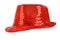 Festively shining red hat