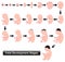 Fetal development stages infographic diagram pregnancy weeks