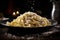 Fettuccine Alfredo Made With Pasta Noodles Coated in Rich and Creamy Parmesan Sauce. AI generated