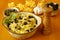 Fettuccine with olives and capers