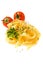 Fettuccine pasta with cherry tomato