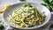 Fettuccine With Shredded Zucchini, Fresh Ricotta, and Lemon Zest