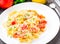 Fettuccine with tomato