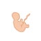 Fetus doodle icon