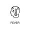 Fever icon, sign and symbol illustration