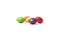 Few colorful small rounded candies