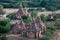 A few historical temples from the Nan Myint viewing tower in Bagan
