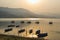 Fewa lake at sunset in Pokhara