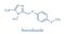 Fexinidazole antiprotozoal drug molecule. Skeletal formula.