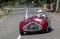 Fiat 1100 ala d\\\'oro engaged in time trial race in Orvieto , Italy