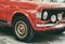 Fiat 128 rally red color