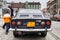 Fiat sport 850, retro design car. Exhibition of vintage cars.