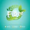 Fiber in Foods Slim Shape and Vitamin Concept Label Vector