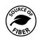 Fiber icon, vector illustration