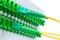 Fiber Optic Cables in the Optical Distribution Panel