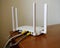 Fiber Optic Internet. Network cables Connected to a router, internet security concept. Wireless internet router.