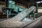 Fiberglass recycling process, where waste material is collected, crushed, and remelted to create new fiberglass products