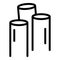 Fibre wire icon outline vector. Fiber optic