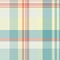 Fibrous background plaid textile, genuine tartan texture fabric. Deluxe check pattern vector seamless in light and white colors