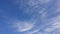 Fibrous clouds in blue sky