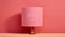 Fick Moot Mockup: Minimalist Textile Style Pink Lamp