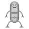 Fiction robot icon monochrome