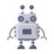 Fiction Robot on White Background. Vector