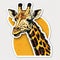 Fictional Giraffe Sticker Design Made with High-Quality Generative AI