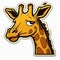 Fictional Giraffe Sticker Design Made with High-Quality Generative AI