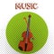 Fiddle musical instrument icon