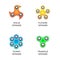 Fidget Hand Spinner Toys flat