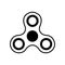 Fidget hand spinner vector white