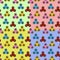 Fidget spinner seamless geometric patterns set or background