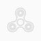 Fidget spinner thin line vector icon.