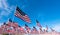 Field of American Flags