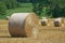 Field with Bales of Hay
