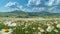 Field of Daisies With Mountains Background