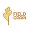 field grain wheat plant agriculture logo design illustration