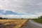 Field after harvest and preparation planting.