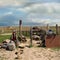 Field kitchen Kazakh shepherds