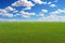 Field meadow cloud sky background